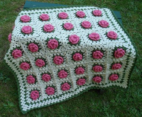 Field Of Flowers Baby Blanket Pb 108 Crochet Crochet Pattern By