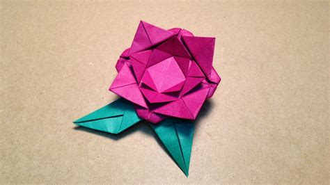Origami Video Paper Flowers Craft Origami Art Flower 053