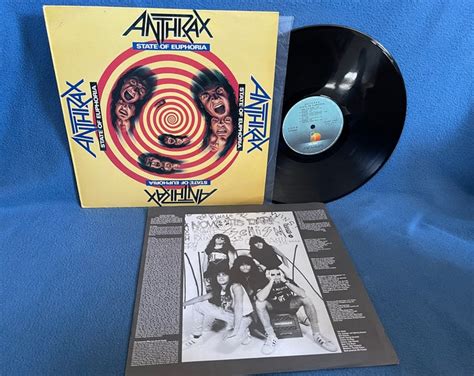 Rare Vintage Anthrax State Of Euphoria Vinyl Etsy