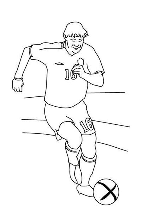 Coloriage football sur