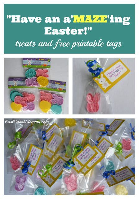 Easter treat ideas that are sweet fun! a"MAZE"ing Easter Treat Idea... with free printable tags | Easter class treats, Easter treats ...