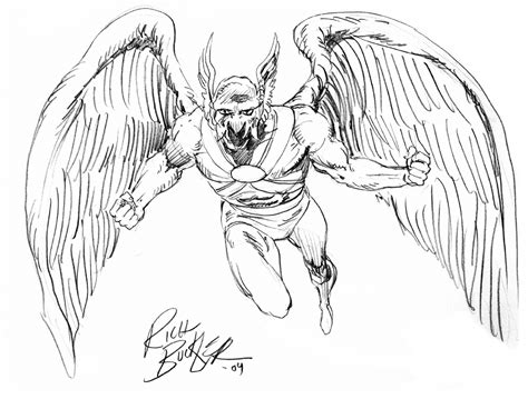 Hawkman By Rich Buckler In John Mccormacks Dc Heroes Comic Art
