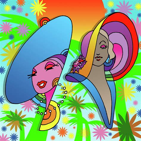 2 Ladies Digital Art By Howie Green Fine Art America