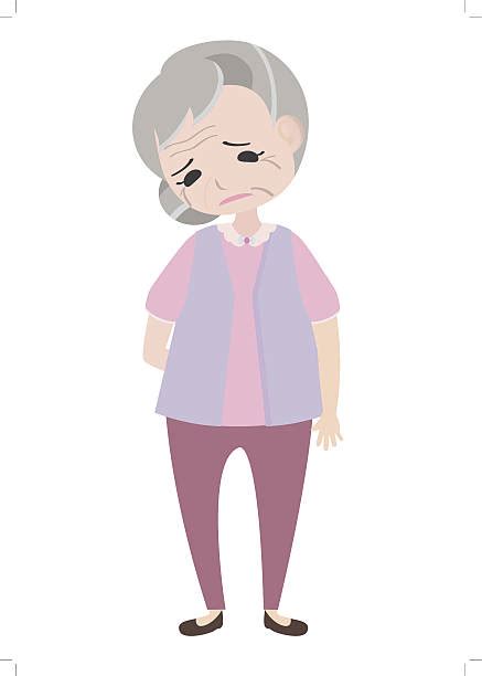 Elderly Woman Sad Illustrations Royalty Free Vector Graphics And Clip