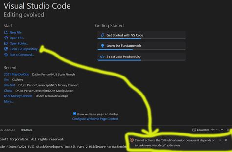 git - Visual Studio Code 1.57 (2021 download and installation) error ...