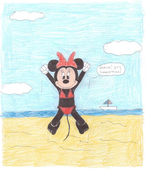 minnie mouse in bikini by squadunit19