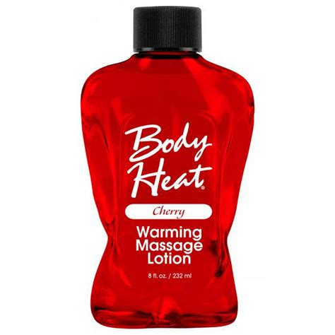 body heat warming massage lotion 8 fl oz cherry