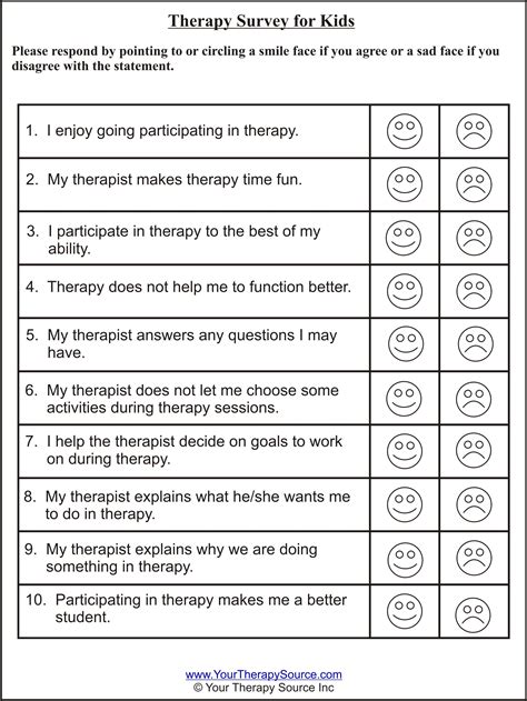 Therapy Worksheets For Children Free Worksheets