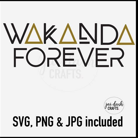 Wakanda Forever Svg Png And  Etsy