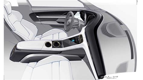 Porsche Taycan Interior Revealed Even Gives Passenger A Screen