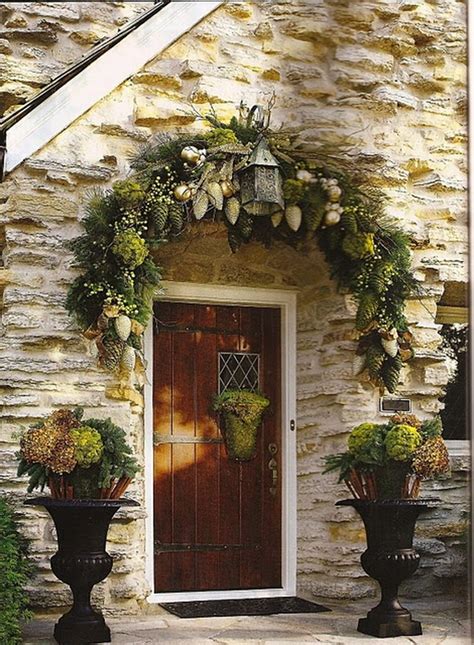 37 creative diy christmas stocking ideas 37 photos. 50 Fresh Festive Christmas Entryway Decorating Ideas ...