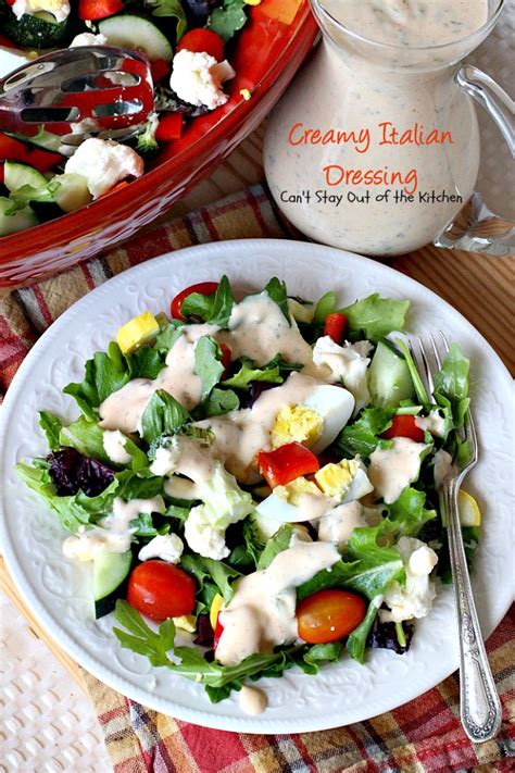 I show you how to make it creamy without mayonnaise, sour cream or yogurt. Creamy Italian Dressing - Can't Stay Out of the Kitchen