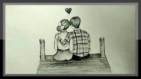 Easy Pencil Drawing Images Of Love Couple