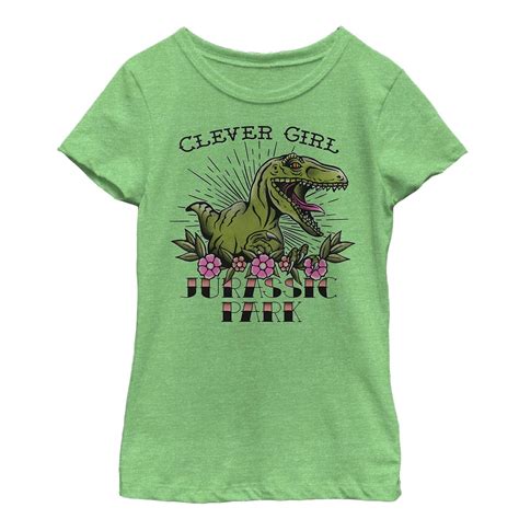Jurassic Park Girls Clever Girl Tattoo T Shirt Kitilan