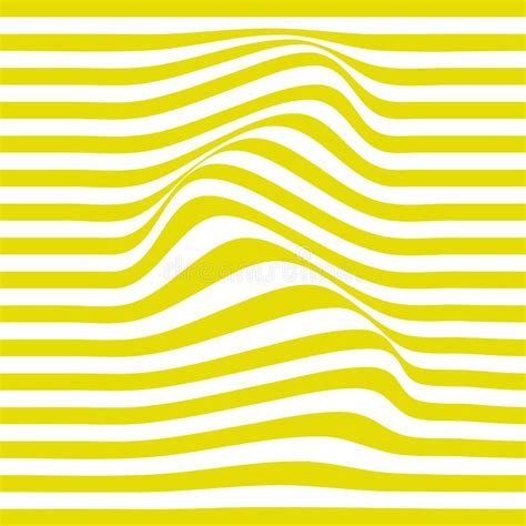 Flowing Wavy Yellow Lines Pattern With Flowing Stripes Modern