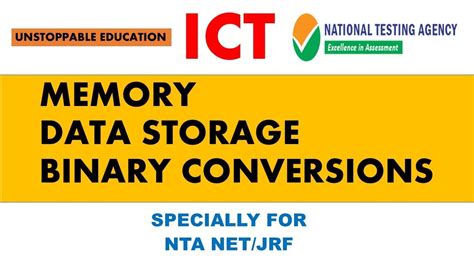 Binary Conversions Memory Data Storage Ict Paper 1 Nta Netjrf