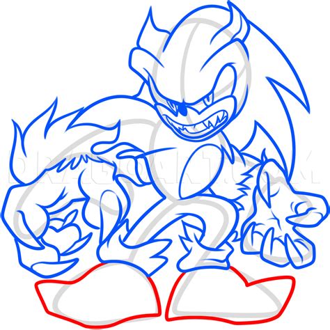 How To Draw Werehog Sonic The Werehog Coloring Page Trace Drawing