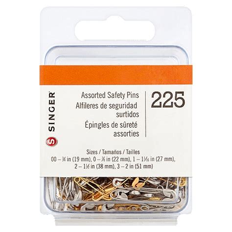 Singer Assorted Safety Pins 225 Count