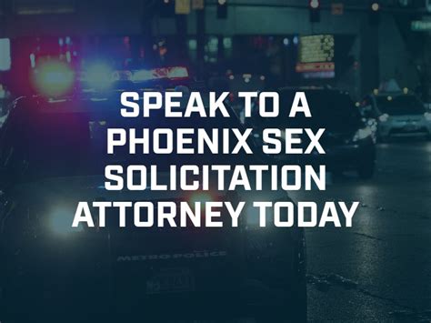 Phoenix Sex Solicitation Defense Lawyer