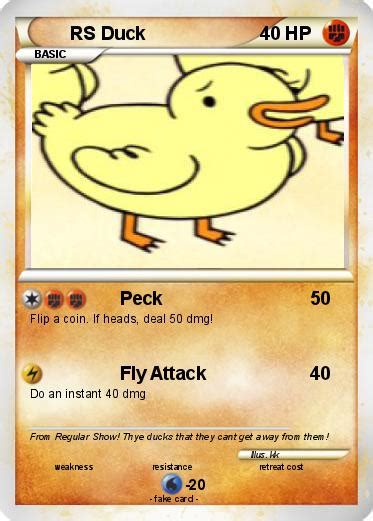Pokémon Rs Duck Peck My Pokemon Card