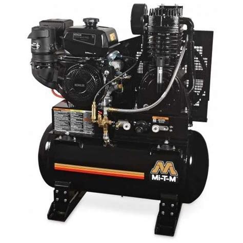 Mi T M 30 Gallon Two Stage Kohler Gas Air Compressor Abs 14k 30h