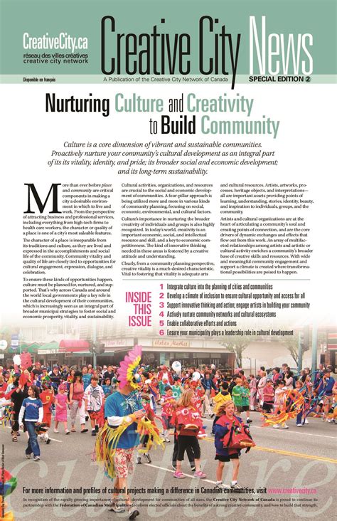 Creative City News Special Edition 2 Nurturing Culture And