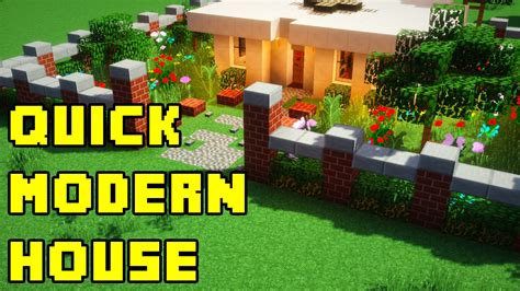 Minecraft Quick And Easy Modern House Build Tutorial Xbox