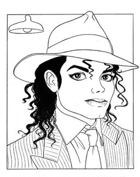 Nazik Michael Jackson Boyama Sayfası Boyama Online