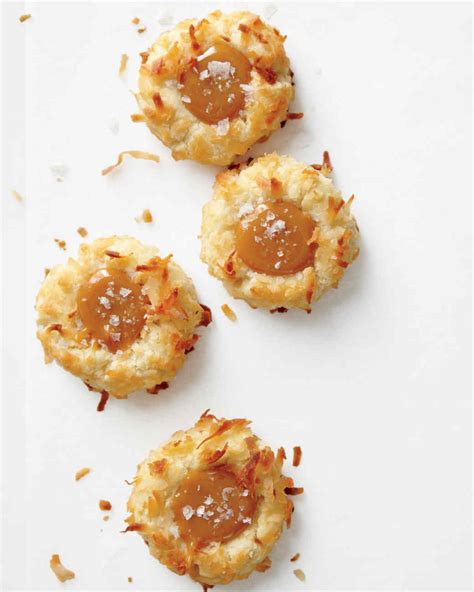 Coconut Thumbprint Cookies With Salted Caramel Recipe