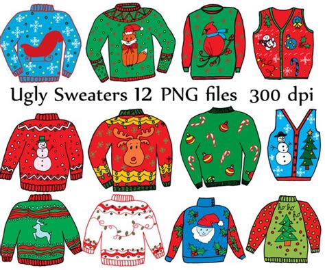 Library of christmas jumper clip black and white download ...