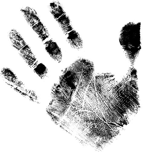 Black Handprints PNG Transparent OnlyGFX