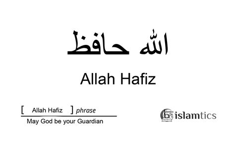 Allah Hafiz Meaning In Arabic And When To Say Islamtics