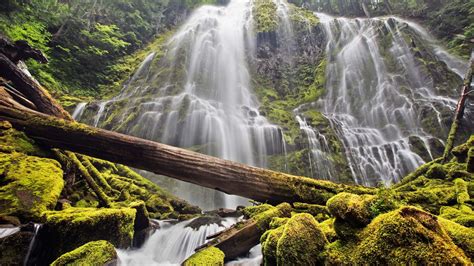 Cascading Waterfall 4k Ultra Hd Wallpaper Background Image