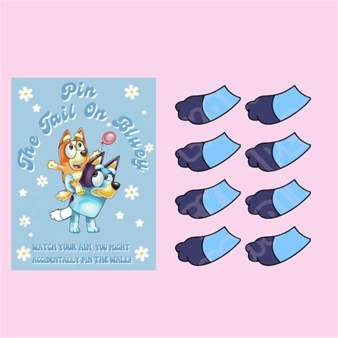 Bluey Pin The Tail Etsy