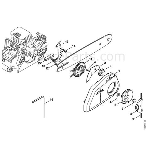 Stihl 018 Chainsaw 018c Parts Diagram Quick Tensioner Parts