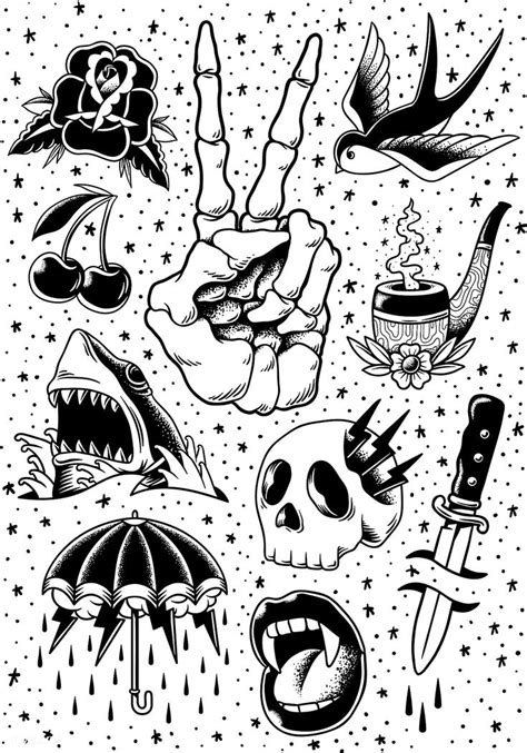 Search Traditional Tattoo Art Tattoo Flash Art Sketches