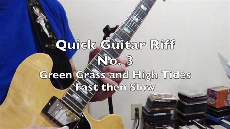 F, c, dm, a, a#, a, a#, f. Quick Guitar Riff No. 3 - The Outlaws - Green Grass and High Tides - w tab - YouTube