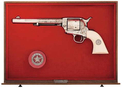 colt texas ranger deluxe engraved single action army revolver rock island auction