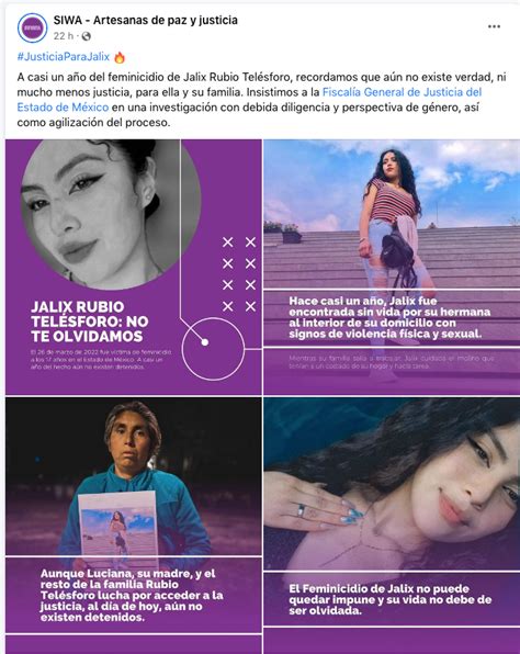 Reporte Mx Noticias On Twitter Sigue El Reclamo De Justicia Por El Feminicidio De Jalix Rubio