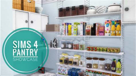 The Sims 4 Pantry Room • Cc Links Included Build • Showcase Youtube