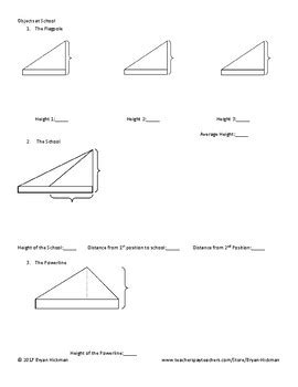 Trigonometry Project Right Triangle Trig And The Law Of Sines TPT