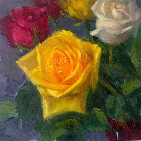 22 Rose Oil Painting