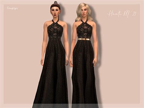 Embellished Dress Dr405 By Laupipi At Tsr Sims 4 Updates