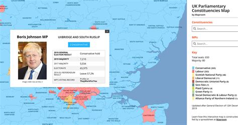Uk Parliamentary Constituencies Map Best Detailed Constituencies And Mp