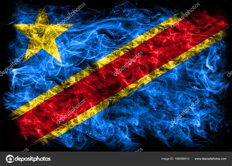 Freie kommerzielle nutzung keine namensnennung bilder in höchster qualität. Demokratische Republik Kongo Rauch-Flagge — Stockfoto ...