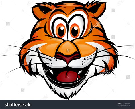 Cute Tiger Mascot Cute Tiger Head Mascotseparated Into