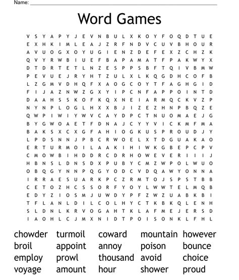 Word Games Word Search Wordmint