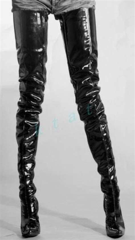 Pin By Hb On Crotch Boots Leather Thigh High Boots Thigh High Boots