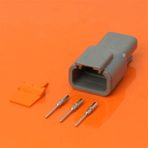 Deutsch Dtm Series 8 Way Plug Connector Kit Dtm06 08sa 3 Way Components