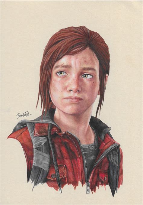 The Last Of Us Ellie Tlou Part One A4 A5 Art Print Video Etsy